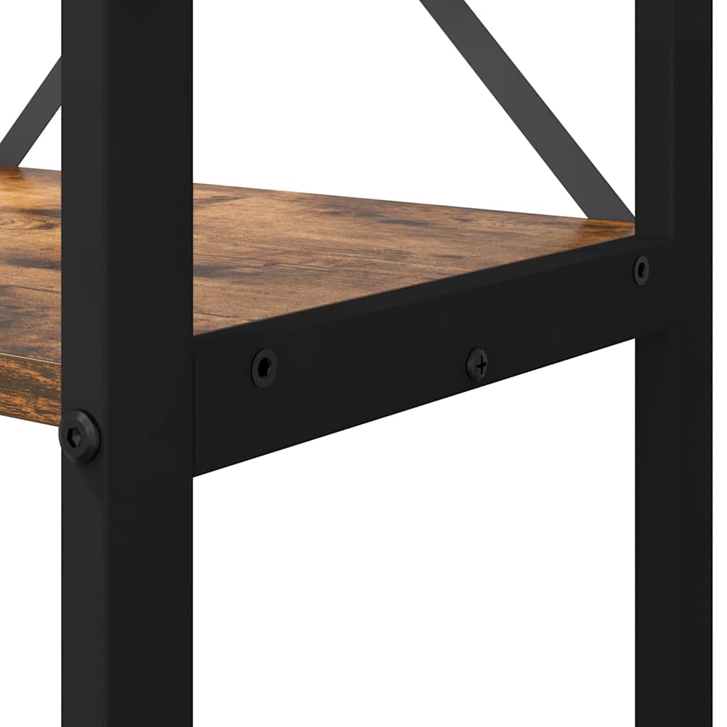 Bookcase Smoked oak 60 x 30 x 188 cm Engineered wood